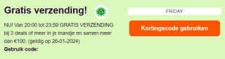Gratis verzending bij iBOOD met de code