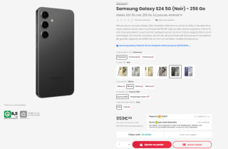 Smartphone 6,2" Samsung Galaxy S24 - 256 Go à 959,95€