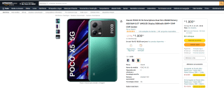 Smartphone da Xiaomi, modelo POCO X5 de 256GB - R$ 1.800
