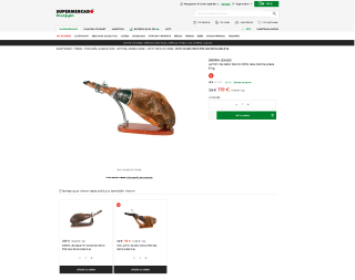 Jamón SIERRA LEALES de cebo ibérico 50% pieza 8kg por 99€