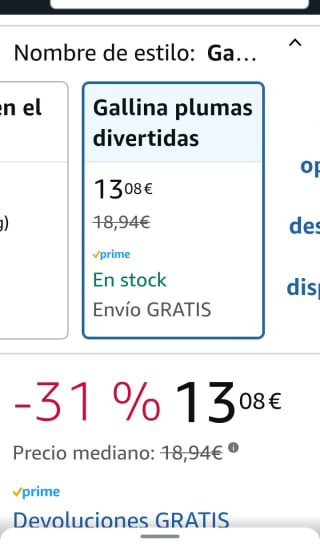 Play-Doh Gallina Plumas Divertidas por 13,08€.