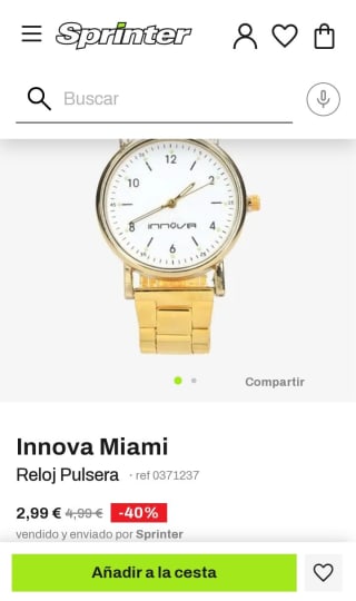 Innova Miami Reloj Pulsera por 1,99€.