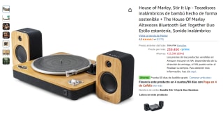 House of Marley, Stir It Up Tocadiscos inalámbricos + The House Of Marley Altavoces Bluetooth Get Together Duo por 239,40€