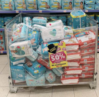 Op=op actie: 50% korting op pampers bij Trekpleister