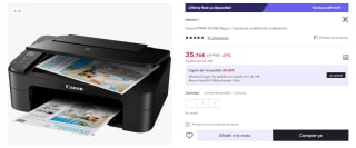 Impresora multifunción inalámbrica Canon PIXMA TS3350 por 35.76€ (Cuenta Nueva 23.76€)
