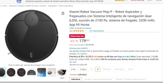 Robot Aspirador Xiaomi Mop P por 179,99€