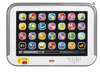 Fisher-Price Ríe y Aprende Mi primera tablet, juguete electrónico educativo con luces y sonidos para bebé por 14.99€