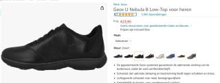 Geox U Nebula B Low-Top herenschoenen voor €23,95 bij Amazon.nl