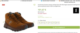 On Running Cloudrock waterproof dames wandelschoenen voor €101,67 bij Outlet46