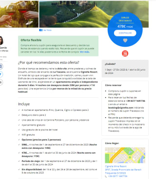 Apartamento amplio e independiente durante 5 días / 4 noches con desayuno desde 239€ por persona