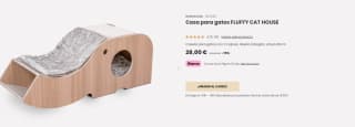 Casa para gatos FLUFFY CAT HOUSE por 28€