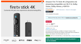 Recopilación Amazon Fire TV Stick desde 27,99€