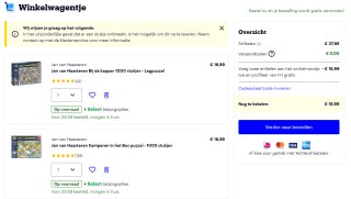 1+1 gratis op Jan van Haasteren en Wasgij puzzels bij Bol.com