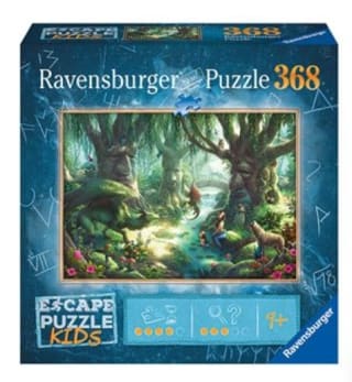 Puzzle Ravensburger Escape Kids: El bosque mágico 368 piezas por 6,99€.