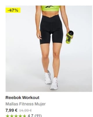 Recopilación marca reebok desde 5€ en Sprinter