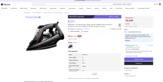 Plancha Mellerware de Vapor Steezy! 3000W Suela de Cerámica por 25,64€