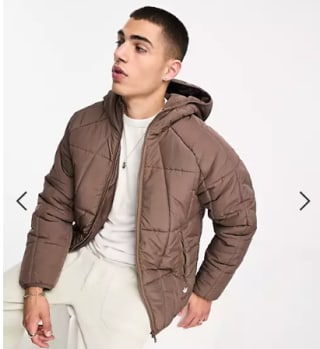 Chaqueta Adidas Originals de Plumas Marrón por 44.80€