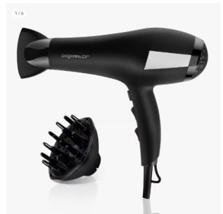 AIGOSTAR Secador de Pelo Profesional Iónico, 2 Velocidades y 3 Ajustes de Temperatura, Incluye Difusor y Boquilla Concetradora de Aire por 12.99€ (Cuenta Nueva 6.5€)