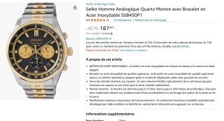 Seiko SSB430P1 Heren Horloge voor €187 bij Amazon