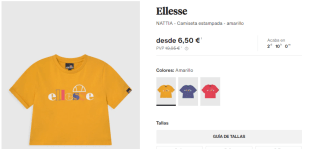 Recopilación ropa de marca Ellesse desde solo 6,50€