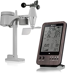 Estación meteorológica 5en1 BRESSER Wetter Center WTW apariencia de madera por 53,99€
