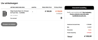 Tot €60 korting op diverse Ninja keukenapparatuur bij Ninjakitchen tijdens de Early black friday