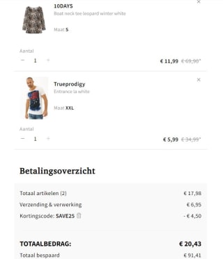 25% extra korting op de sale tot 80% bij Otrium
