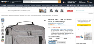 Sac Isotherme Amazon Basics - étanche, 12 Litres à 12,78€