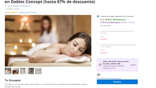 1 sesión de masaje deportivo de 45 minuto por 17,91€
