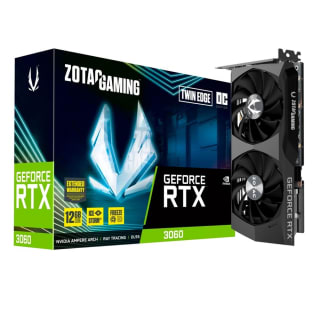 Placa Gráfica Zotac Gaming, modelo RTX 3060 Twin Edge de 12GB - R$ 2.199,99