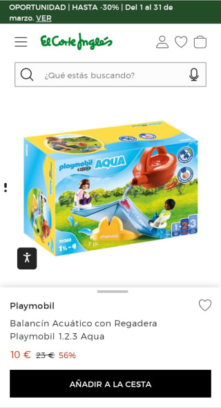 Balancín Acuático con Regadera Playmobil 1.2.3 Aqua por 10€.
