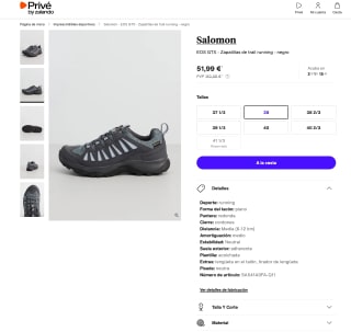 Zapatillas SALOMON EOS GTX senderismo Mujer por solo 51,99€