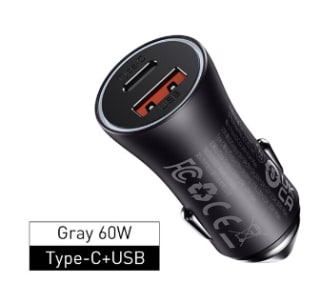 Baseus-cargador de coche de carga rápida a 11,80€