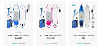 Tot 55% korting op sup boards bij Wakestore