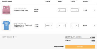 2e artikel 50% korting op alles (ook sale!) bij Scapino