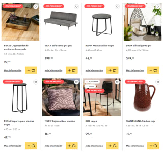 Hasta 70% dto en Stock Fuera, de la tienda Casa