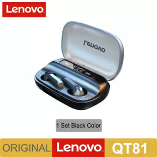 Lenovo Auriculares Inalámbricos QT81 por 7,12€.