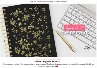 Agenda 2024 gratis por compra >50€