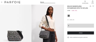 Bolso Bandolera Estampado Efecto Nylon por 12,99€