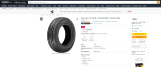 Pneu Cinturato Aro 14 da Pirelli - R$ 310,50