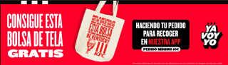 Bolsa tela KFC gratis por pedido de 10€