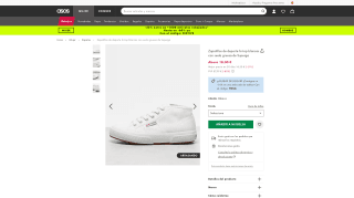 Zapatillas de deporte hi-top blancas con suela gruesa Superga por 10€