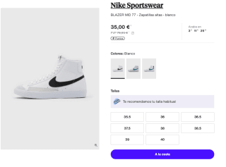 Zapatillas Nike Sportswear BLAZER MID 77 por 35€