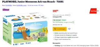 PLAYMOBIL Junior Meeneem Ark van Noach (71681) voor €19,90 bij Bol