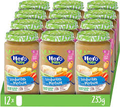 12 UD Tarritos verduritas con merluza Hero Baby por 9,33€
