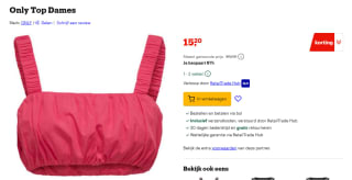 Only top voor €15,20 bij Bol