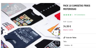 Pack x10 camisetas frikis misteriosas por 34.99€