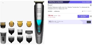 Cecotec afeitadora multifunción 5 en 1 Bamba PrecisionCare waterproof con batería de litio y cuchillas de revestimiento de titanio por 15.2€