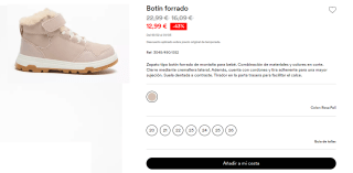 Botín forrado para Peques por 12.99€