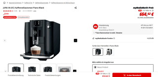 JURA E6 - Piano Black 2022 voor €654,62 bij de MediaMarkt in Duitsland